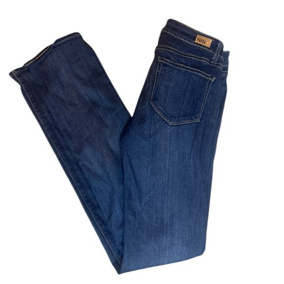 Paige Skyline Straight dark denim jeans 27 - Picture 2 of 6